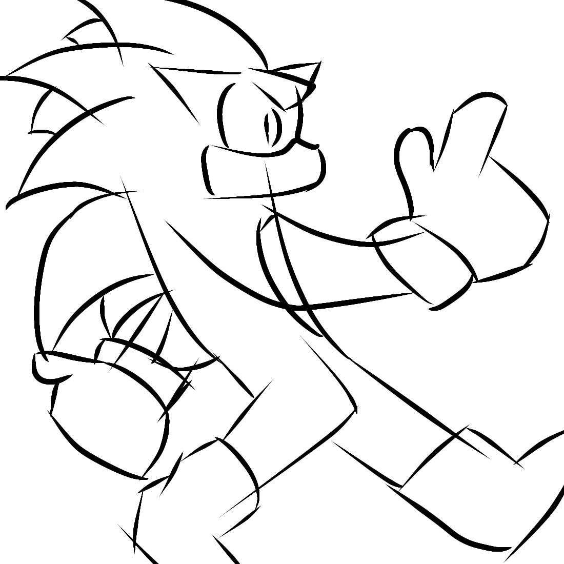 Darkspine Sonic Drawing by SonicTheWerehog321 on DeviantArt