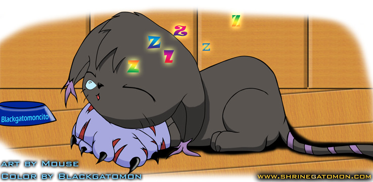 Blackgatomon Sleeping Color