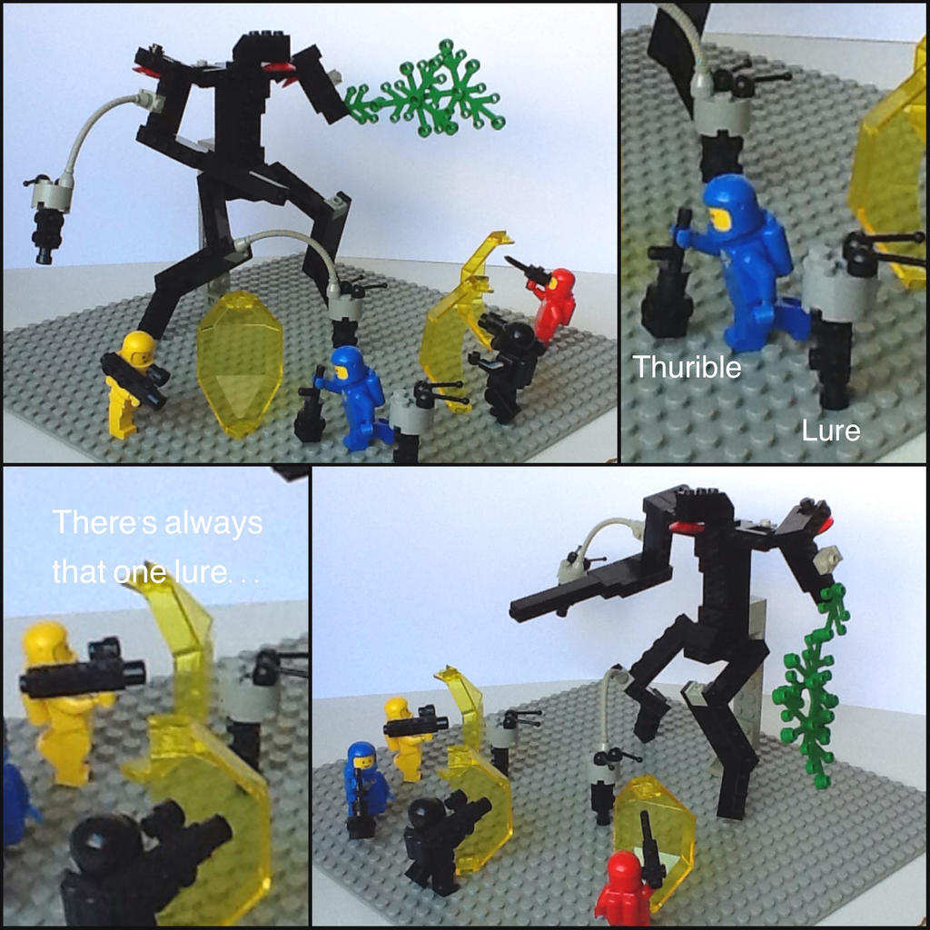 Lego Fighting the Eidolon