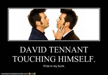 Ten touching himself.