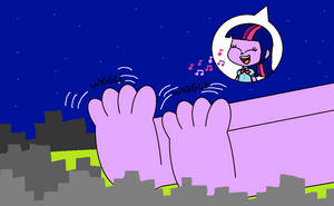 Giant Twilight Sparkle Wiggles Her Toes