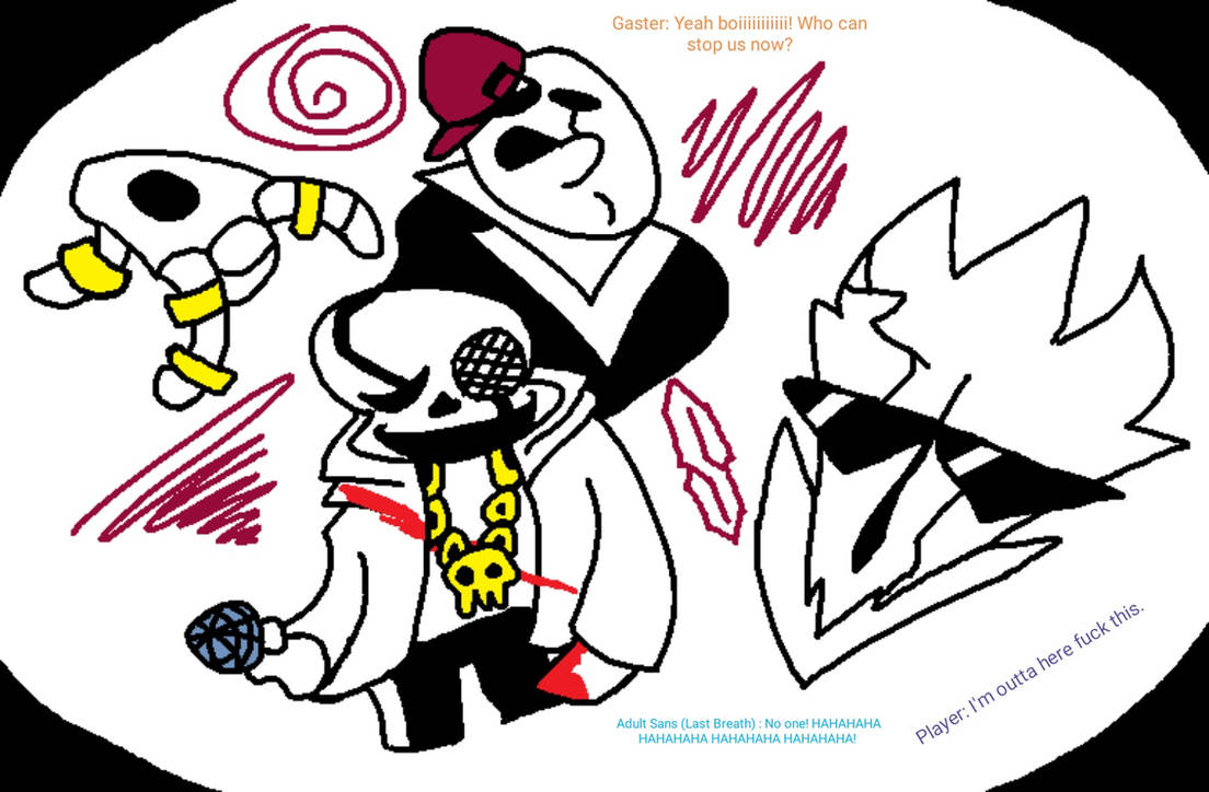 Cartoon Skeleton Rapper Da Skeleton Rappers Shines through the corridor by LastbreathSans1st on ...