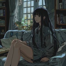 pov: you went to the home library with girlfriend
