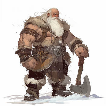 [OPEN] ADOPT AI WORK - Concept of Barbarian Dwarf1