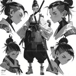 [OPEN] ADOPT AI WORK - Concept of Samurai Girl1