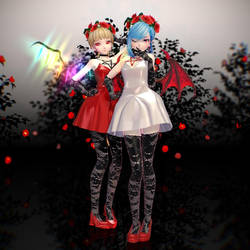 MMD TDA Styled Scarlet Sisters DL