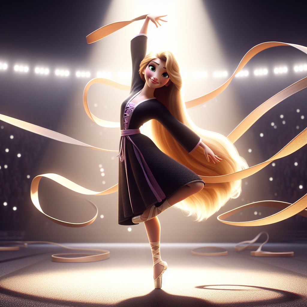 Tangled Ribbpm Rhythmic Ribbon Ballerina Rapunzel by GaugedPhoton on DeviantArt