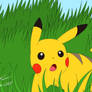 Pikachu in Wild Grass
