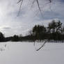 Snow-Covered Lake Panorama