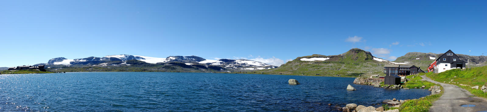 Hardangerjoekulen over Finsevatnet