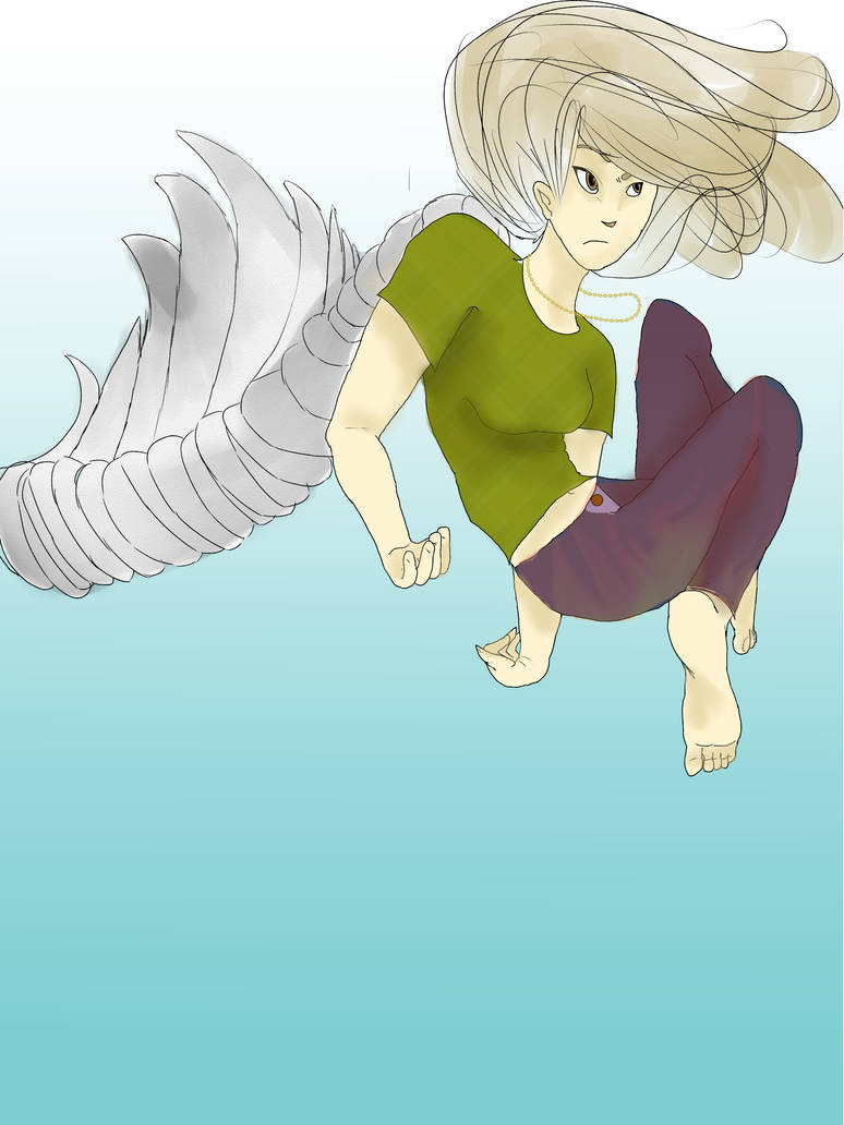 Flying girl