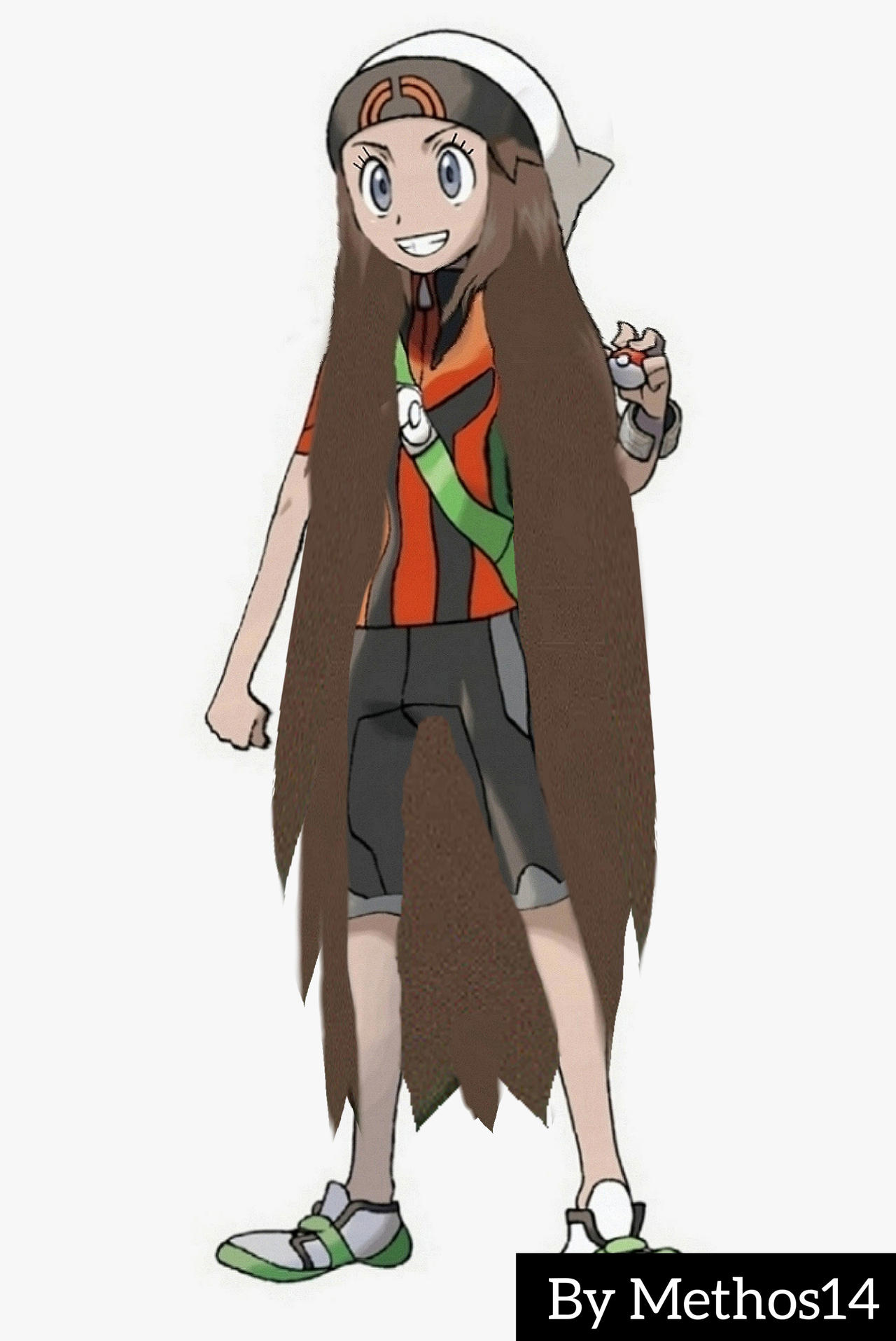 Nice Hair In Pokemon Ultra Sun Female Brendan - extremely long hair - Pokemon by Methos14 on DeviantArt