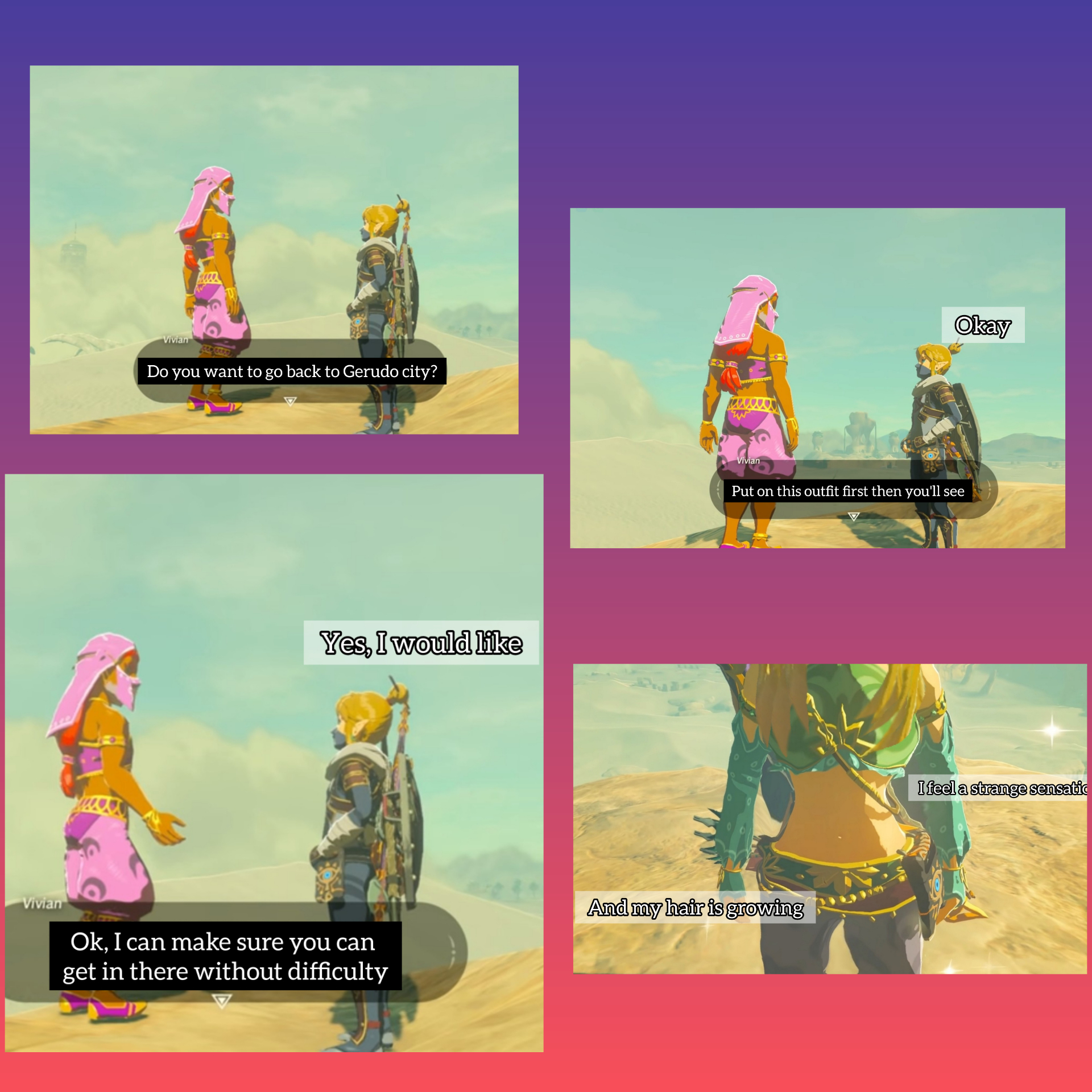 Tg Female Gerudo Link - Zelda - GIF by Methos14 on DeviantArt