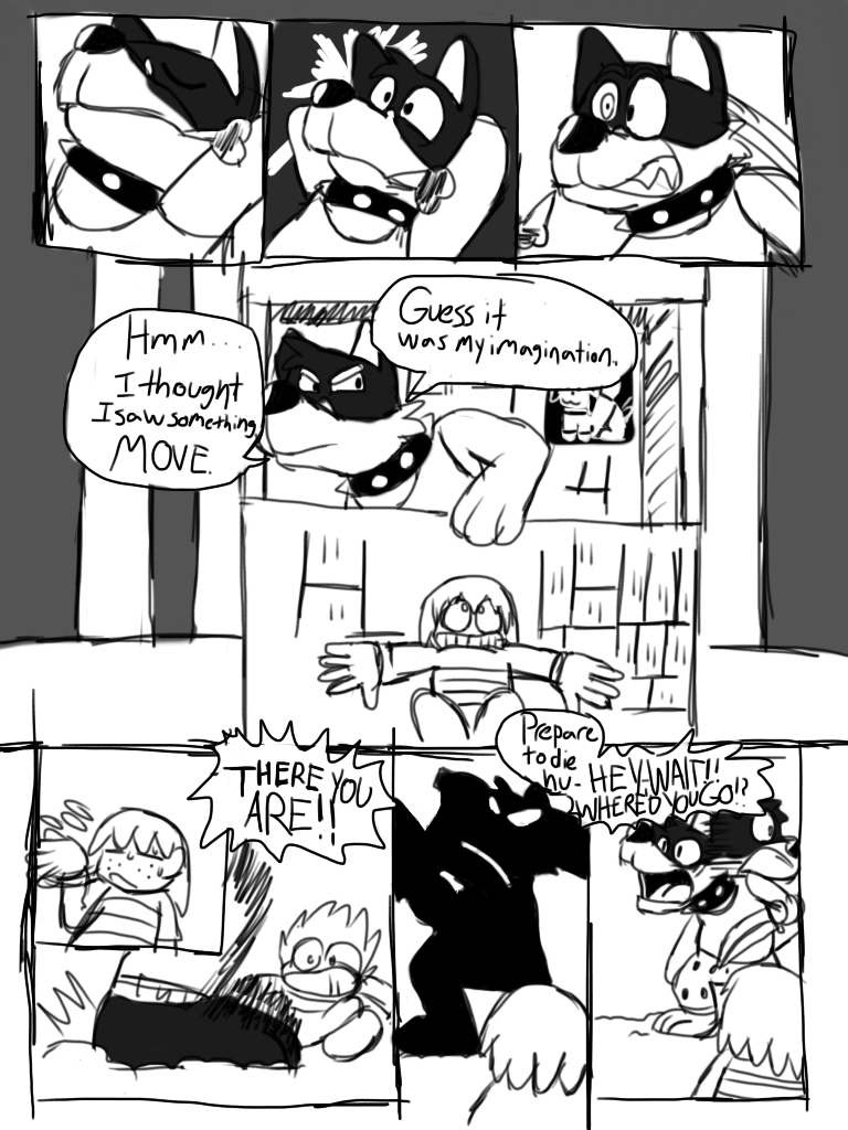 Undertale comic: Doggo's line of sight