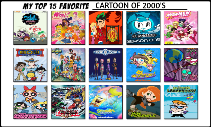 List of online 2000s cartoon shows