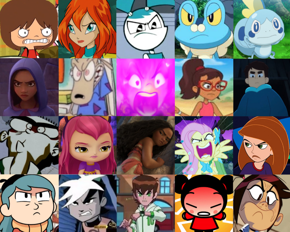 20 Angry Characters Reaction Template by fanbyjazzystar123 on DeviantArt