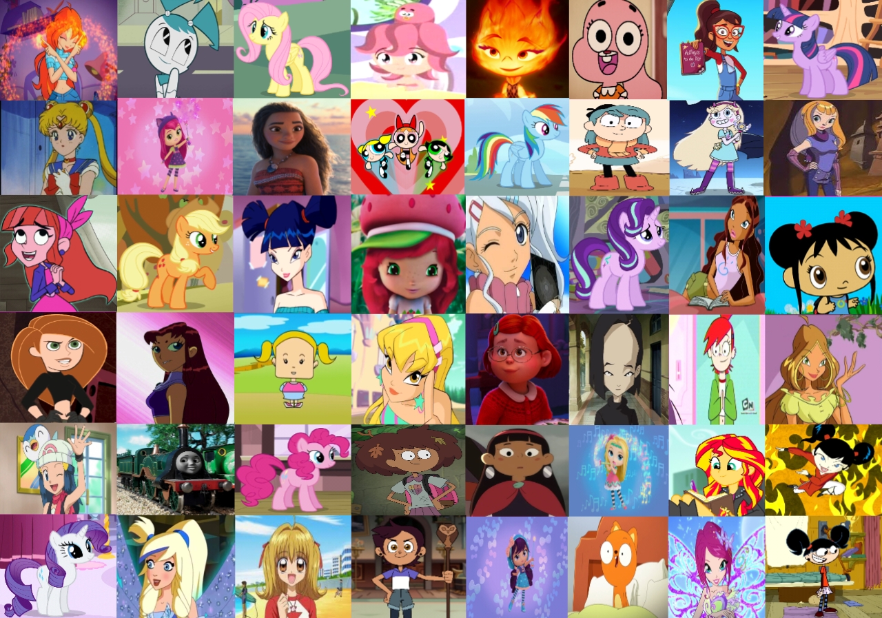 My favourite female Characters collage by fanbyjazzystar123 on DeviantArt