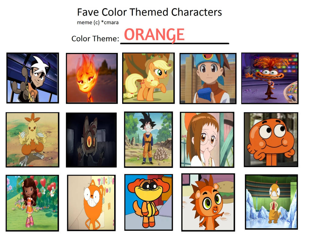 Code Orange Characters My Favourite Orange Themed Characters by fanbyjazzystar123 on DeviantArt