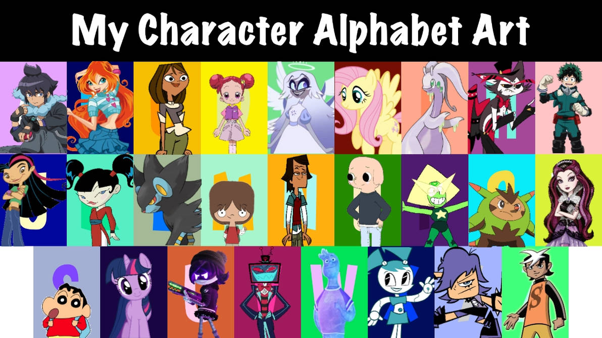 Abc Month Characters. Deviantart My Characters Alphabet art by fanbyjazzystar123 on DeviantArt