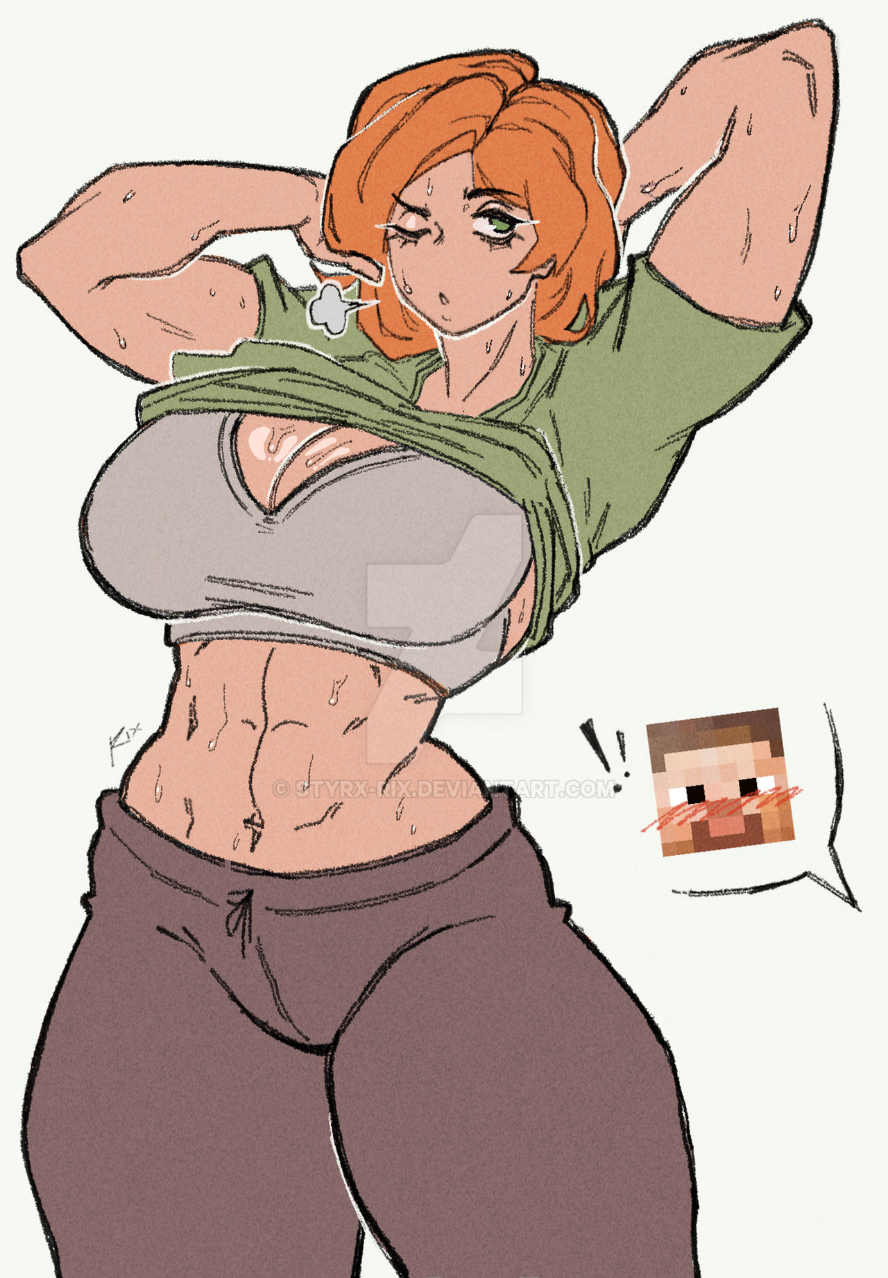 Alex Minecraft Rumble Minecraft Alex by Styrx-Rix on DeviantArt