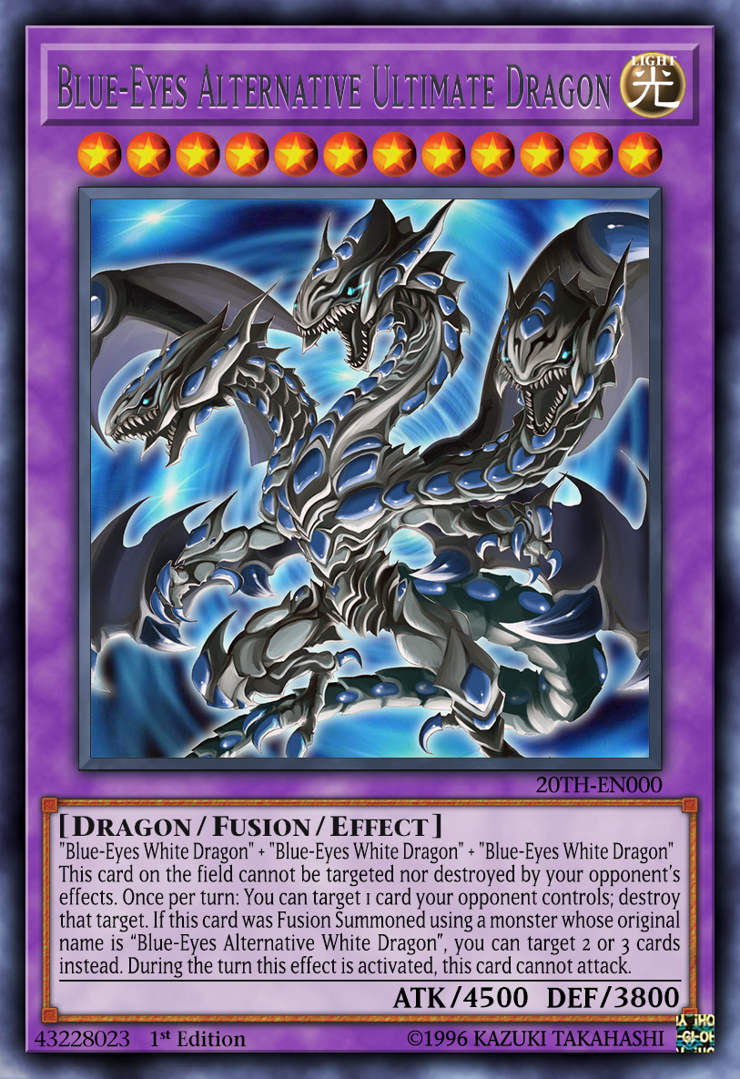 Blue-Eyes White Dragon (Alternate Art) by serenade87 on DeviantArt