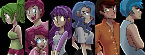 ShrapnelLeader's Mane Six Kids Humanized!