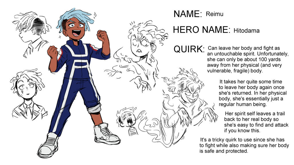 BNHA OC: Reimu by kianamai