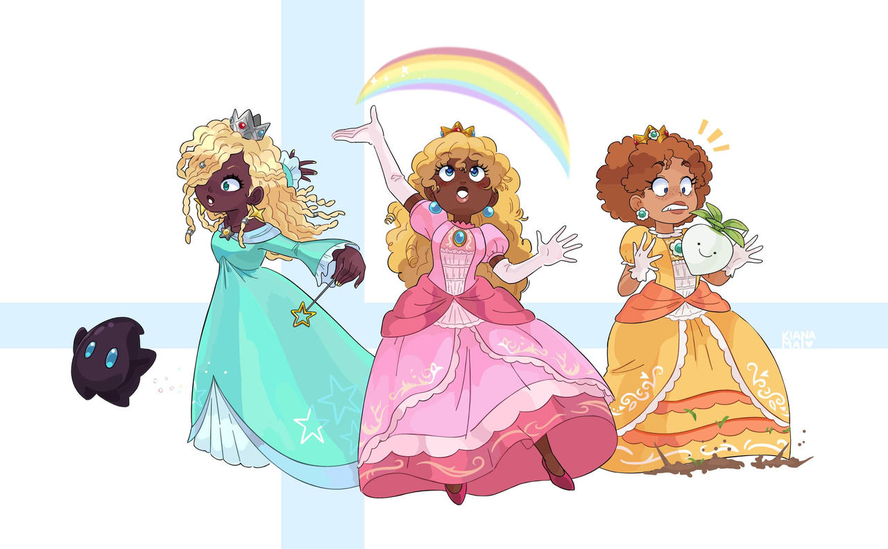 Super Mario Princesses By Kianamai On DeviantArt super-mario-princesses-by-kianamai-on-deviantart