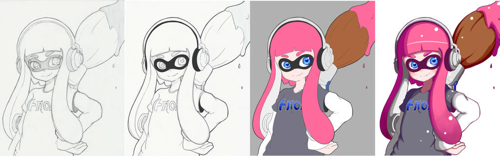 Steps - Inkbrush Inkling by Nocstella on DeviantArt