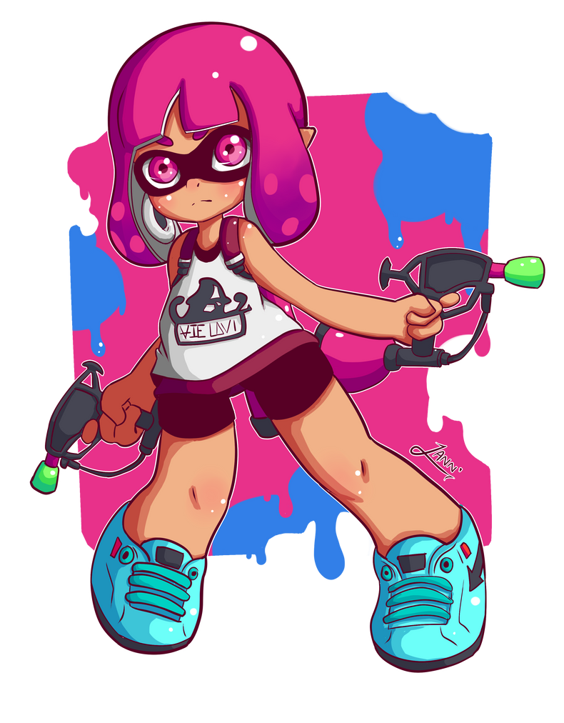 Splatoon - Splat Dualies Inkling by Nocstella on DeviantArt