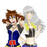 Sora and Riku genderbent