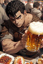 Guts with a beer
