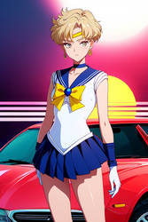 Sailor Uranus Vaporwave 4