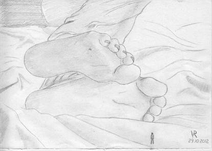 in the bed giantess