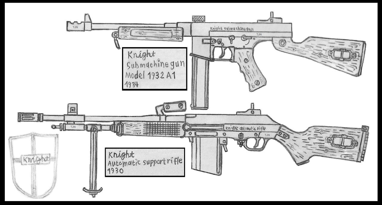 Machine Gun Knight Knight Machineguns by TJ-Nissinen on DeviantArt