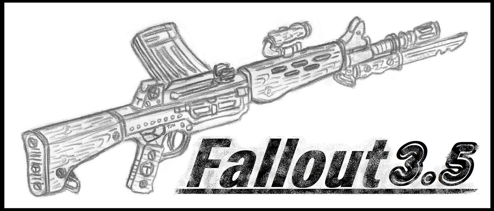 Fallout Assault Rifle Redesign by TJ-Nissinen on DeviantArt