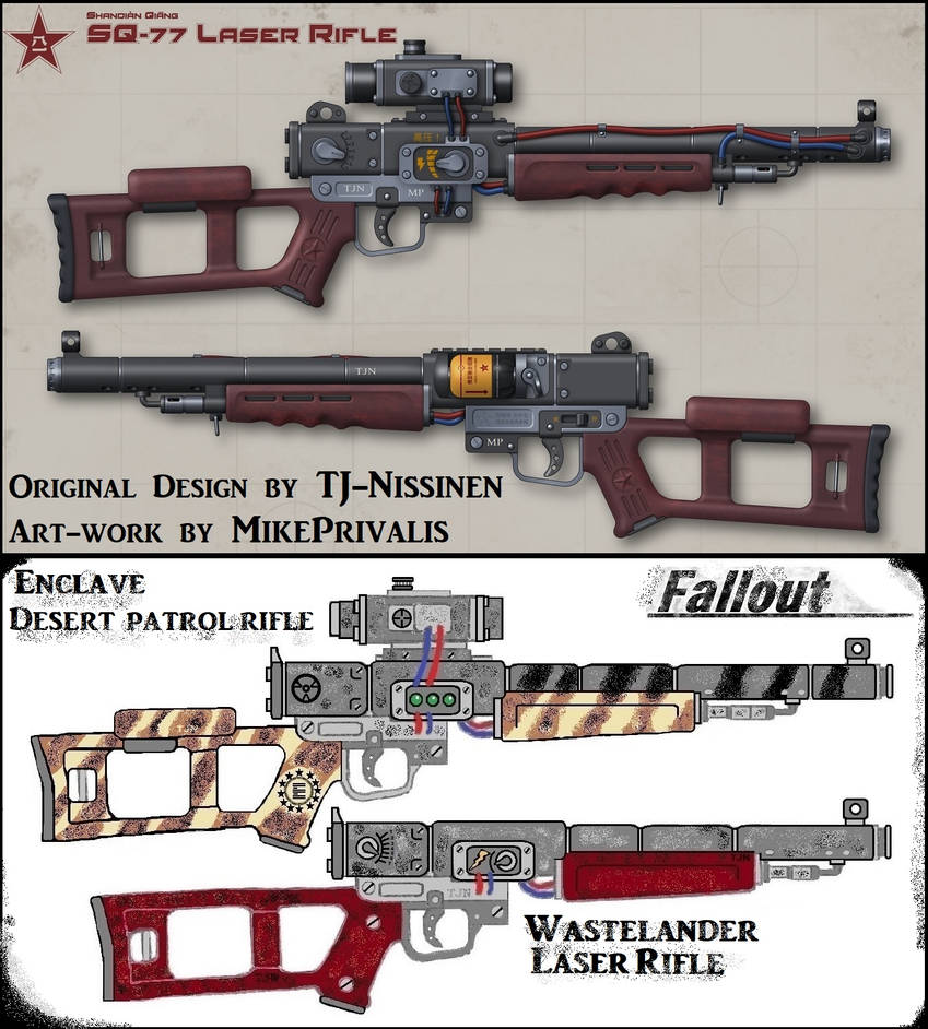 Fallout Laser Rifles by TJ-Nissinen on DeviantArt