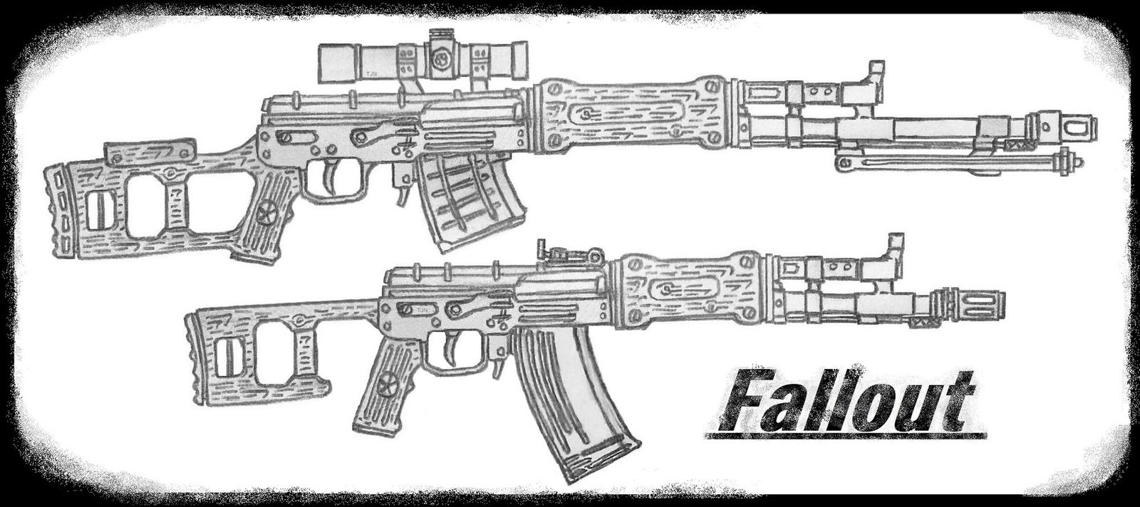 Fallout Chinese rifles by TJ-Nissinen on DeviantArt
