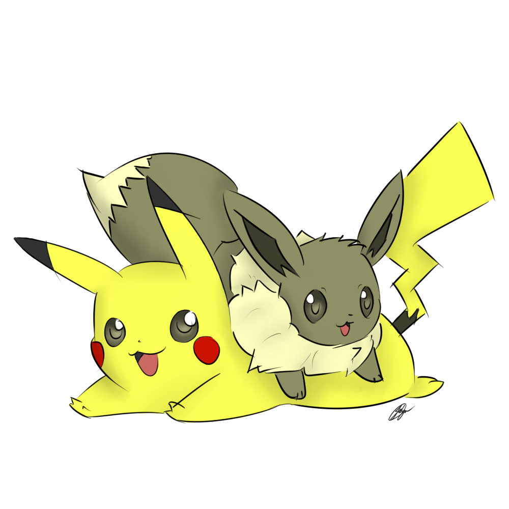 Eevee and Pikachu~