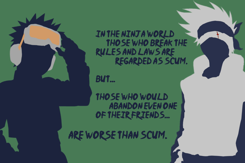 Obito and Kakashi Background~