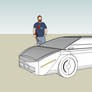 Sketchup Sportscar (Frontview) Updated