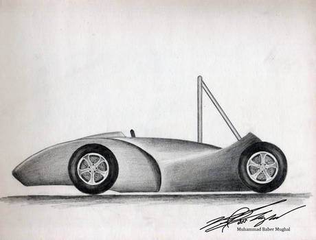 FSAE car design sketch