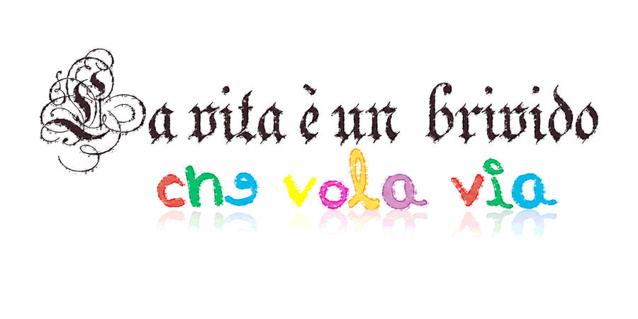 Tatuaggio La Vita è Un Brivido Che Vola Via