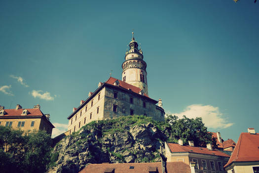 Krumlov castle tower