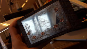 Dragon Copper Rose Engraving