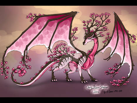 Cherry Blossom Dragoness - Sakura