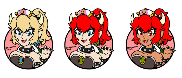 Bowsette super mario 3d world character icon