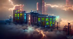Cyberpunk Power Station by coldwarning
