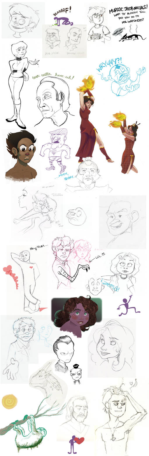 Doodles of August by LePipsqueak on DeviantArt
