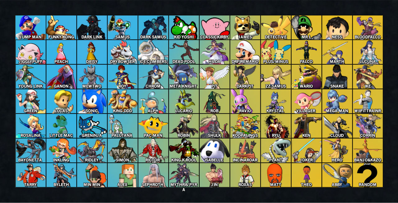 Ssbu Roster Expanded SSBU Alturnate Costumes Roster by k1k1kk1k1k1k1 on DeviantArt